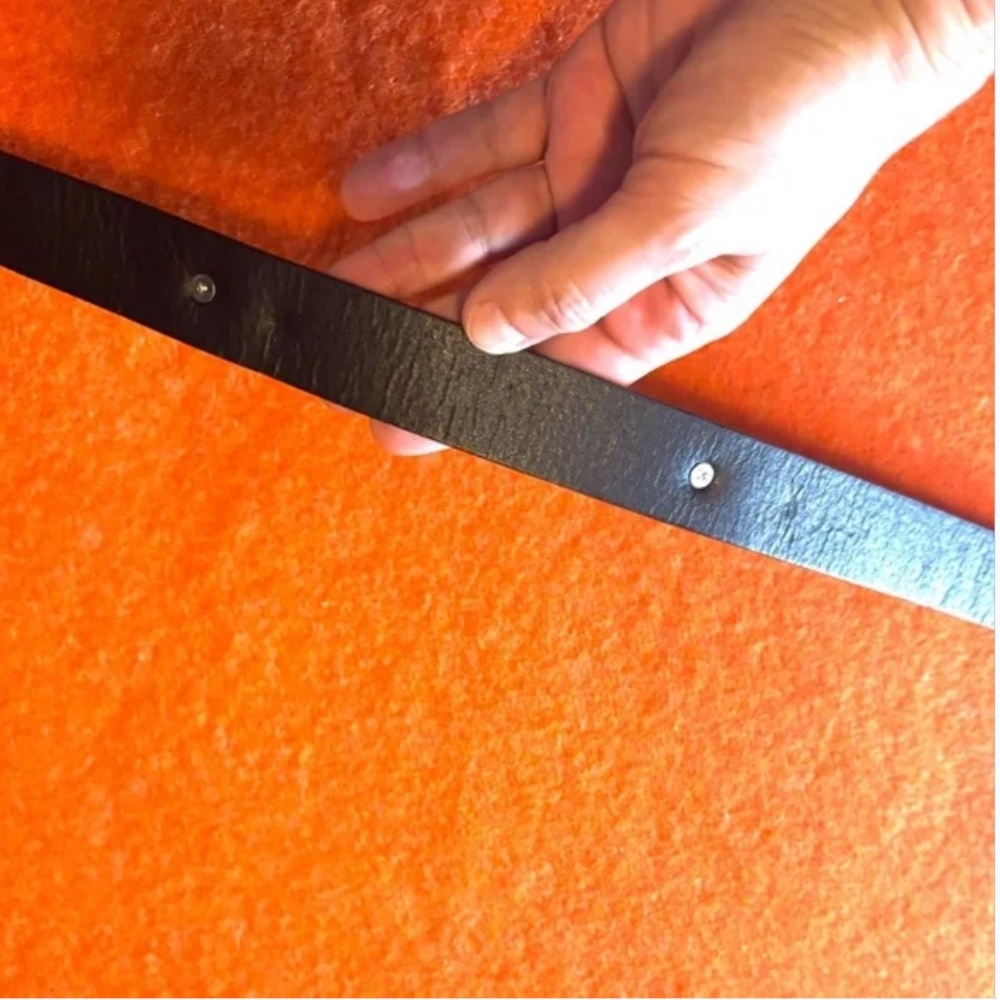 Floral metal medallion and blue turquoise stone faux leather western belt NWT - Picture 7 of 9